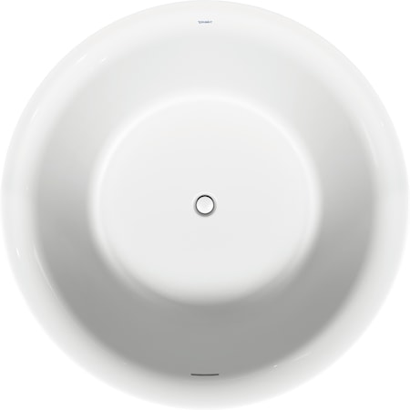 Duravit White Tulip Bathtub, 55 1/8 X55 1/8  White, Freestanding, Seamless Acrylic Panel, Sanitary Acrylic 700470000000090